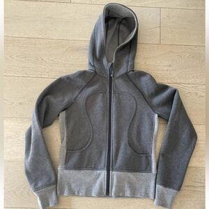Lululemon Women's  Scuba Hoodie Full Zip Jacket RARE Grey Size 6